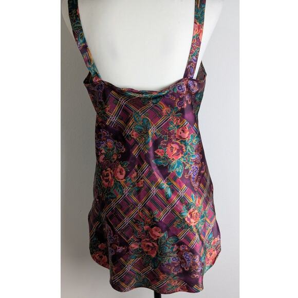 Vtge Inner most nightgown or cami Sz S Bust 37" Made America 80's dark floralEUC - Picture 5 of 5